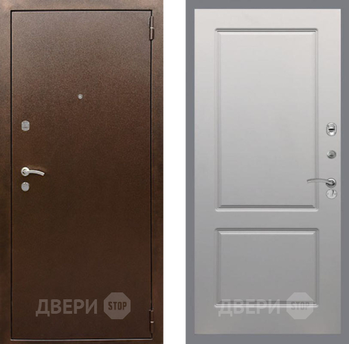 Входная металлическая Дверь Рекс (REX) 1А Медный Антик FL-117 Грей софт в Подольск