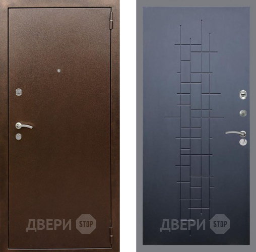 Входная металлическая Дверь Рекс (REX) 1А Медный Антик FL-289 Ясень черный в Подольск