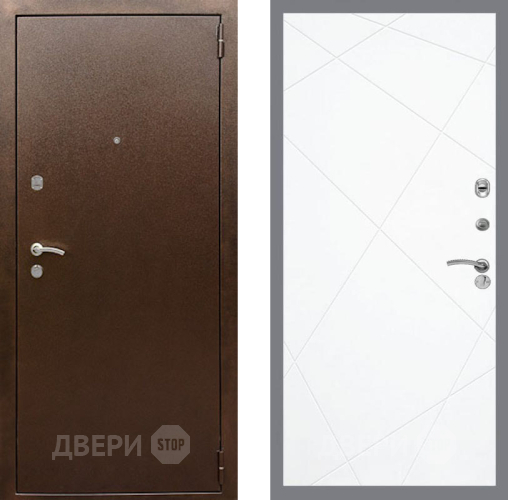 Дверь Рекс (REX) 1А Медный Антик FL-291 Силк Сноу в Подольск