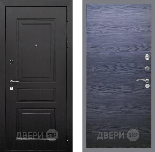 Входная металлическая Дверь Рекс (REX) 6 Венге GL Дуб тангенальный черный в Подольск