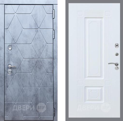 Входная металлическая Дверь Рекс (REX) 28 FL-2 Силк Сноу в Подольск