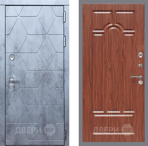 Входная металлическая Дверь Рекс (REX) 28 FL-58 орех тисненый в Подольск