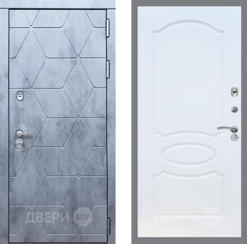 Входная металлическая Дверь Рекс (REX) 28 FL-128 Белый ясень в Подольск