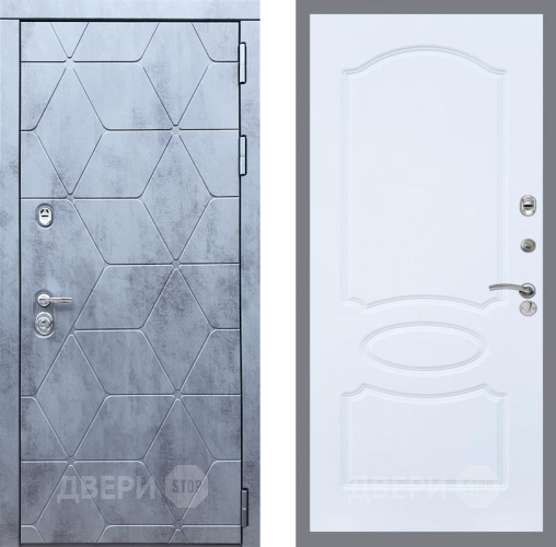 Входная металлическая Дверь Рекс (REX) 28 FL-128 Силк Сноу в Подольск