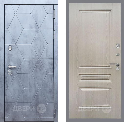 Входная металлическая Дверь Рекс (REX) 28 FL-243 Беленый дуб в Подольск