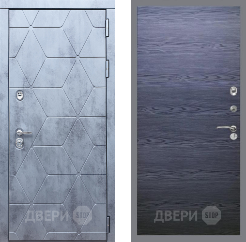 Входная металлическая Дверь Рекс (REX) 28 GL Дуб тангенальный черный в Подольск