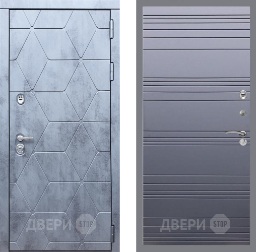 Входная металлическая Дверь Рекс (REX) 28 Line Силк титан в Подольск