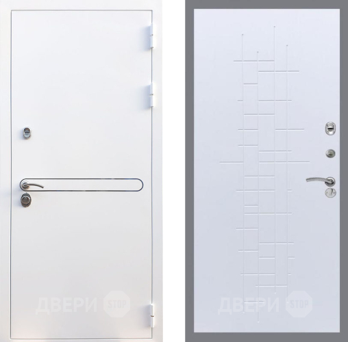 Входная металлическая Дверь Рекс (REX) 27 FL-289 Белый ясень в Подольск