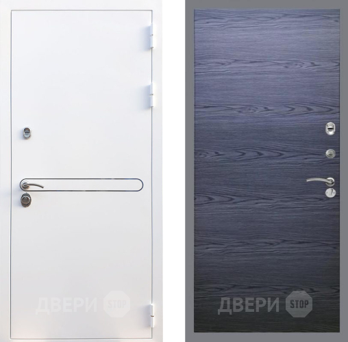 Входная металлическая Дверь Рекс (REX) 27 GL Дуб тангенальный черный в Подольск