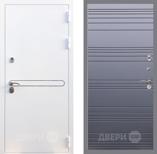 Входная металлическая Дверь Рекс (REX) 27 Line Силк титан в Подольск