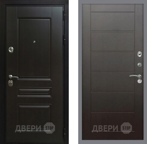 Входная металлическая Дверь Рекс (REX) Премиум-Н Сити Венге в Подольск