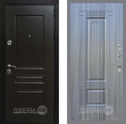 Входная металлическая Дверь Рекс (REX) Премиум-Н FL-2 Сандал грей в Подольск