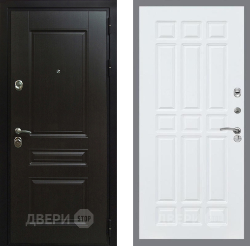 Входная металлическая Дверь Рекс (REX) Премиум-Н FL-33 Силк Сноу в Подольск