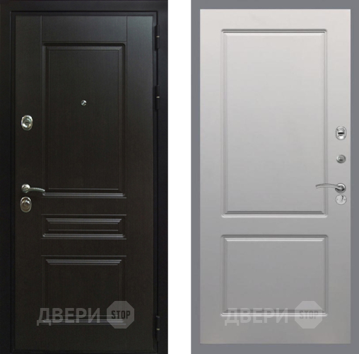 Входная металлическая Дверь Рекс (REX) Премиум-Н FL-117 Грей софт в Подольск