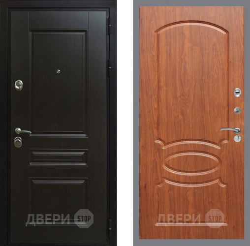 Входная металлическая Дверь Рекс (REX) Премиум-Н FL-128 Морёная берёза в Подольск