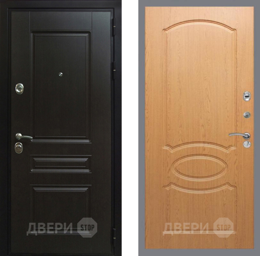 Входная металлическая Дверь Рекс (REX) Премиум-Н FL-128 Дуб в Подольск