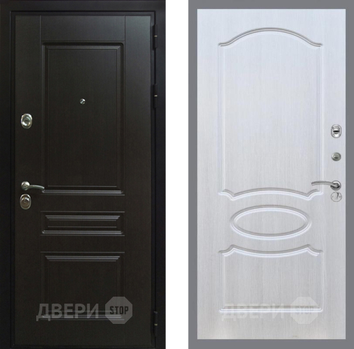Входная металлическая Дверь Рекс (REX) Премиум-Н FL-128 Лиственница беж в Подольск