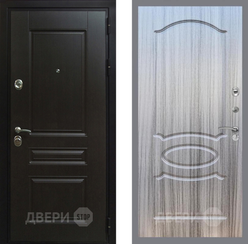 Входная металлическая Дверь Рекс (REX) Премиум-Н FL-128 Сандал грей в Подольск