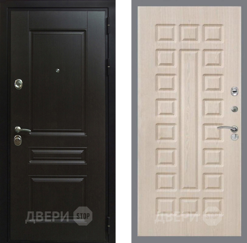 Входная металлическая Дверь Рекс (REX) Премиум-Н FL-183 Беленый дуб в Подольск