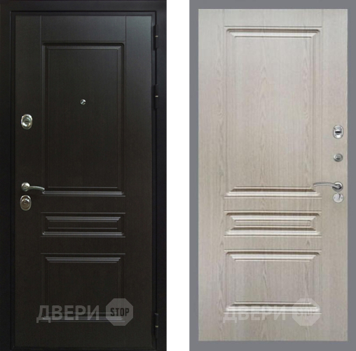 Входная металлическая Дверь Рекс (REX) Премиум-Н FL-243 Беленый дуб в Подольск