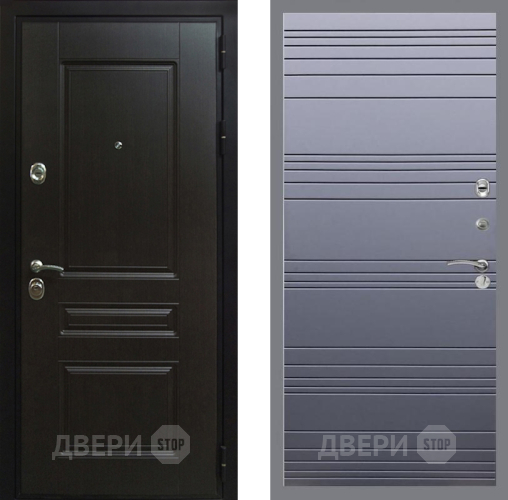 Дверь Рекс (REX) Премиум-Н Line Силк титан в Подольск