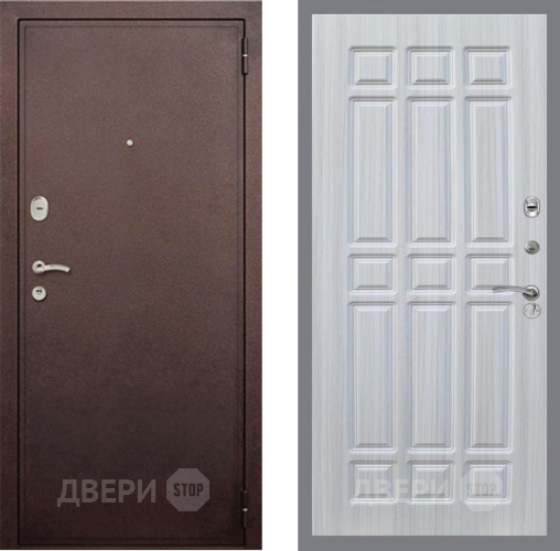 Входная металлическая Дверь Рекс (REX) 2 Медный Антик FL-33 Сандал белый в Подольск