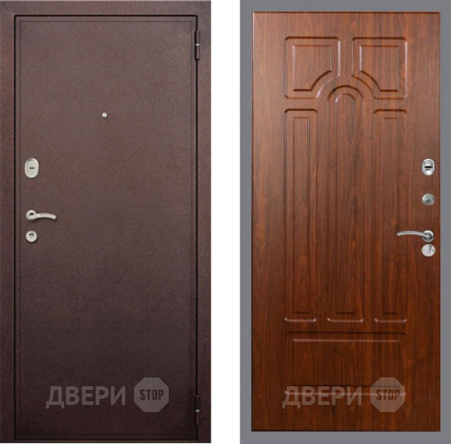 Входная металлическая Дверь Рекс (REX) 2 Медный Антик FL-58 Морёная берёза в Подольск