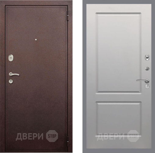 Входная металлическая Дверь Рекс (REX) 2 Медный Антик FL-117 Грей софт в Подольск