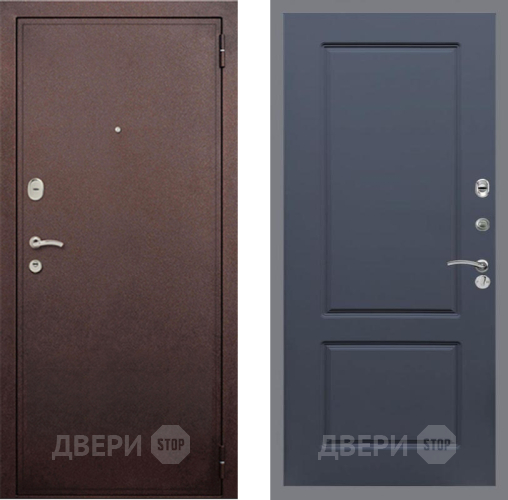 Входная металлическая Дверь Рекс (REX) 2 Медный Антик FL-117 Силк титан в Подольск