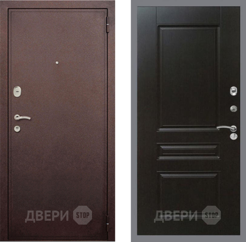 Входная металлическая Дверь Рекс (REX) 2 Медный Антик FL-243 Венге в Подольск