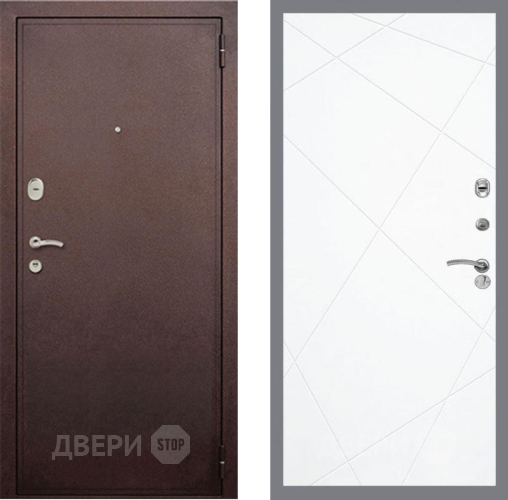 Дверь Рекс (REX) 2 Медный Антик FL-291 Силк Сноу в Подольск