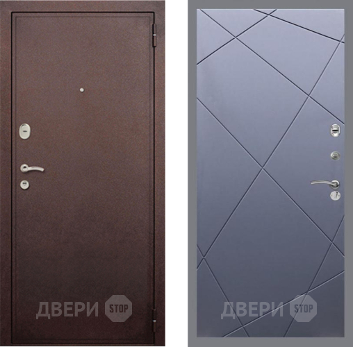 Входная металлическая Дверь Рекс (REX) 2 Медный Антик FL-291 Силк титан в Подольск