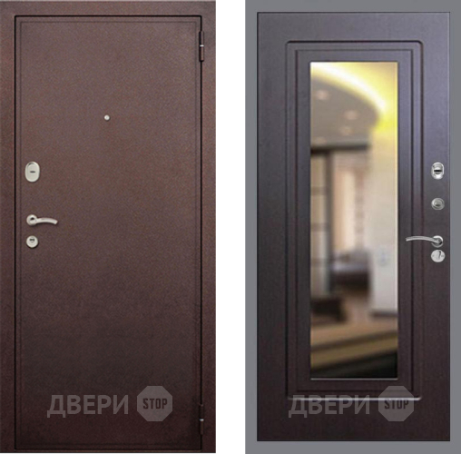 Дверь Рекс (REX) 2 Медный Антик FLZ-120 Венге в Подольск