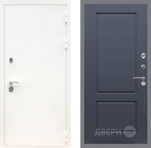 Входная металлическая Дверь Рекс (REX) 5 Белая Шагрень FL-117 Силк титан в Подольск