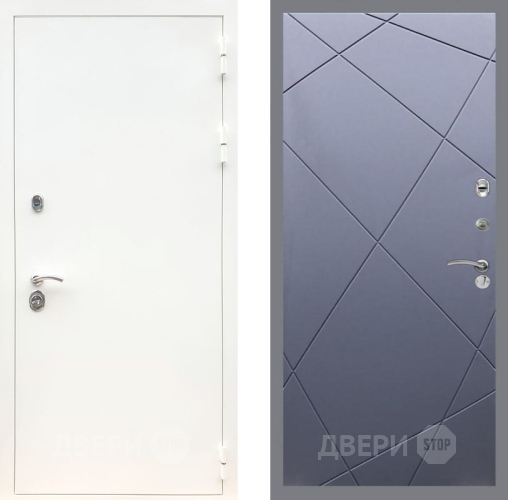 Дверь Рекс (REX) 5 Белая Шагрень FL-291 Силк титан в Подольск
