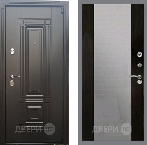 Входная металлическая Дверь Рекс (REX) 9 СБ-16 Зеркало Венге в Подольск