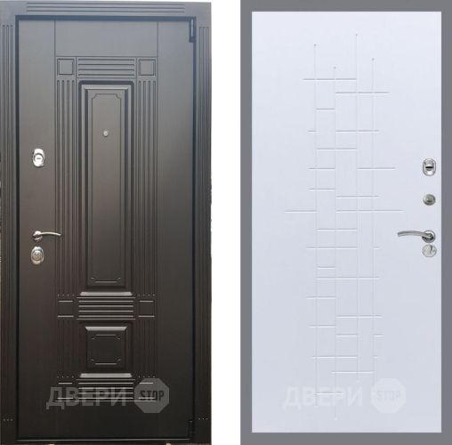 Входная металлическая Дверь Рекс (REX) 9 FL-289 Белый ясень в Подольск