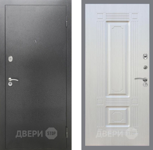 Дверь Рекс (REX) 2А Серебро Антик FL-2 Лиственница беж в Подольск