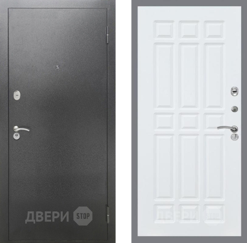 Дверь Рекс (REX) 2А Серебро Антик FL-33 Силк Сноу в Подольск