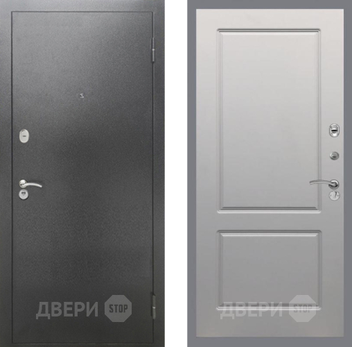 Дверь Рекс (REX) 2А Серебро Антик FL-117 Грей софт в Подольск