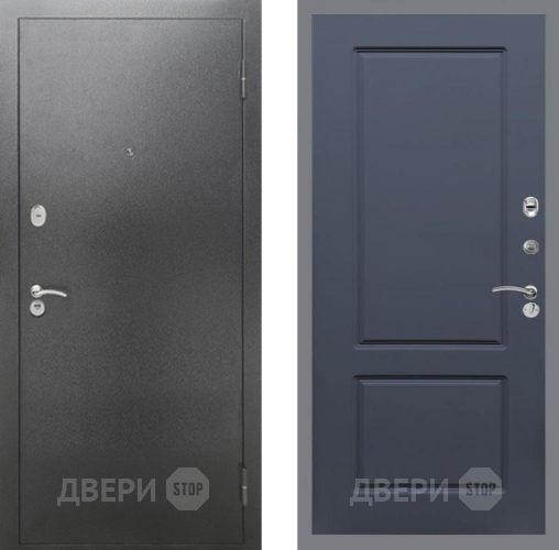 Дверь Рекс (REX) 2А Серебро Антик FL-117 Силк титан в Подольск