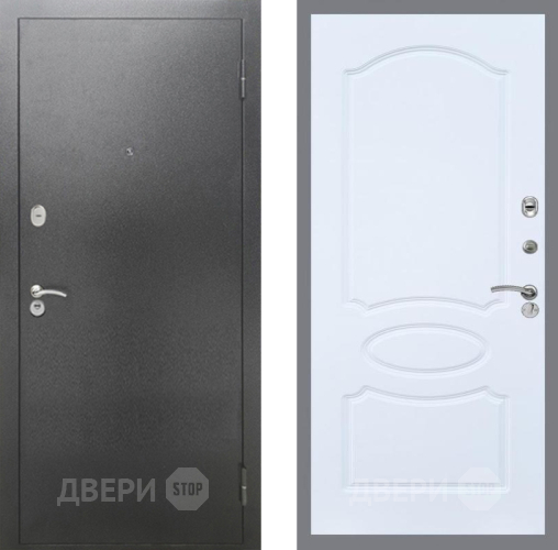 Дверь Рекс (REX) 2А Серебро Антик FL-128 Силк Сноу в Подольск