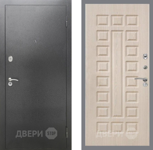 Входная металлическая Дверь Рекс (REX) 2А Серебро Антик FL-183 Беленый дуб в Подольск