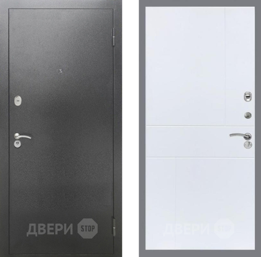 Дверь Рекс (REX) 2А Серебро Антик FL-290 Силк Сноу в Подольск