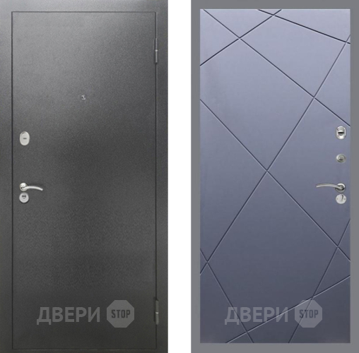 Дверь Рекс (REX) 2А Серебро Антик FL-291 Силк титан в Подольск