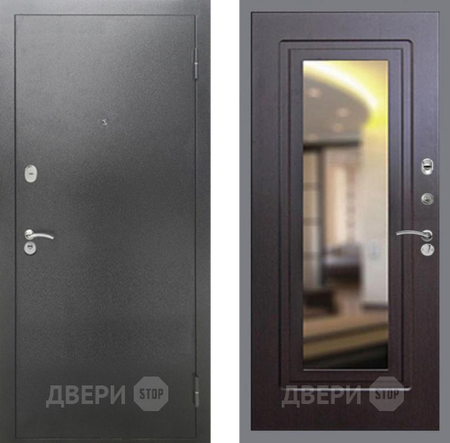 Входная металлическая Дверь Рекс (REX) 2А Серебро Антик FLZ-120 Венге в Подольск