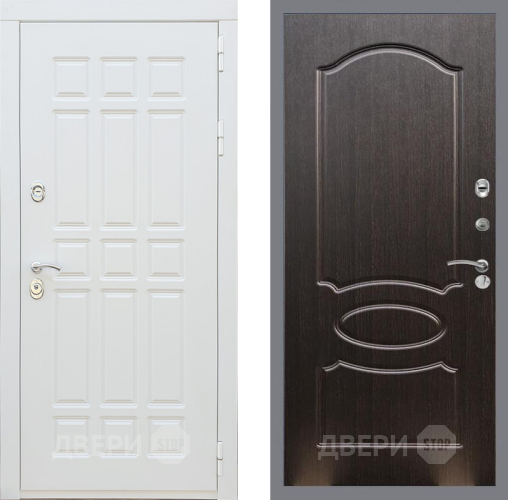 Входная металлическая Дверь Рекс (REX) 8 Силк Сноу FL-128 Венге светлый в Подольск