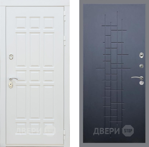 Входная металлическая Дверь Рекс (REX) 8 Силк Сноу FL-289 Ясень черный в Подольск