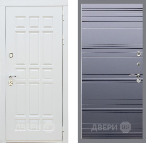 Входная металлическая Дверь Рекс (REX) 8 Силк Сноу Line Силк титан в Подольск