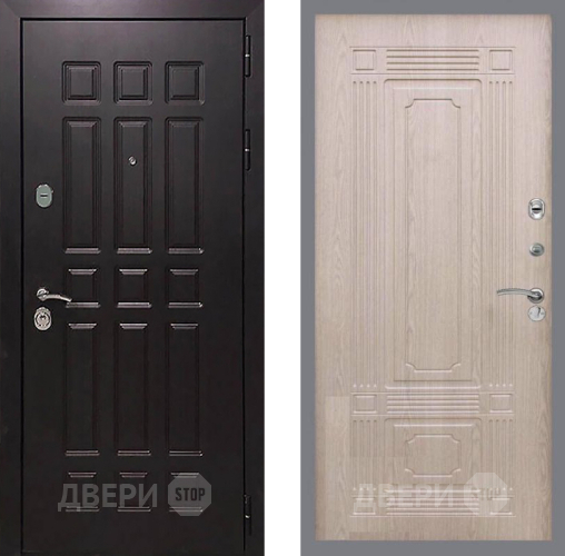 Входная металлическая Дверь Рекс (REX) 8 FL-2 Беленый дуб в Подольск